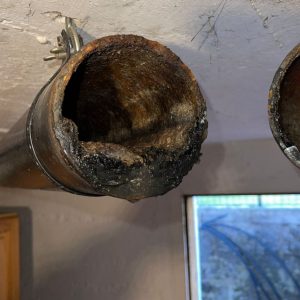 Stark verstopftes Rohr in Münchner Haushalt